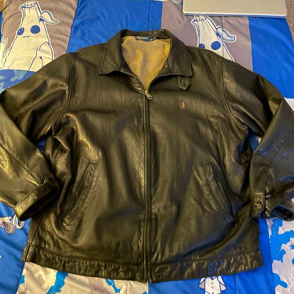Polo x Ralph Lauren Butter Soft Lambskin Leather Jacket